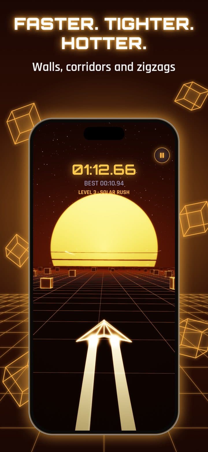 Neon Drift Zero level three, Solar Rush